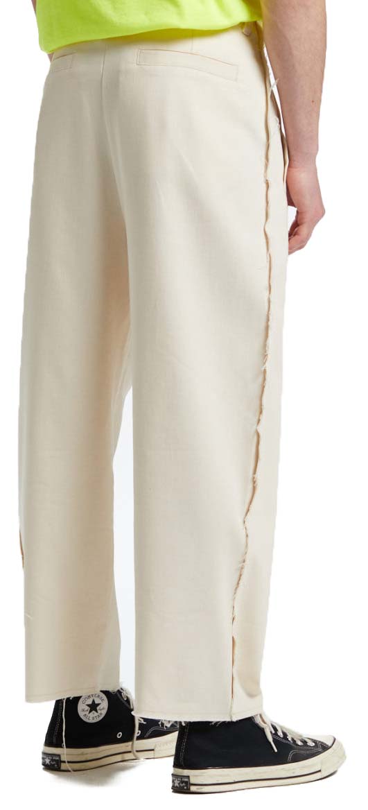  The Silted Company Pantaloni Desillusion Pant Natural Uomo Bianco