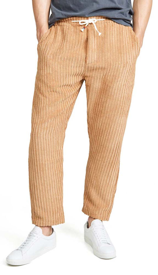  The Silted Company Pantaloni Coffin Pant Corduroy Camel Uomo Marrone
