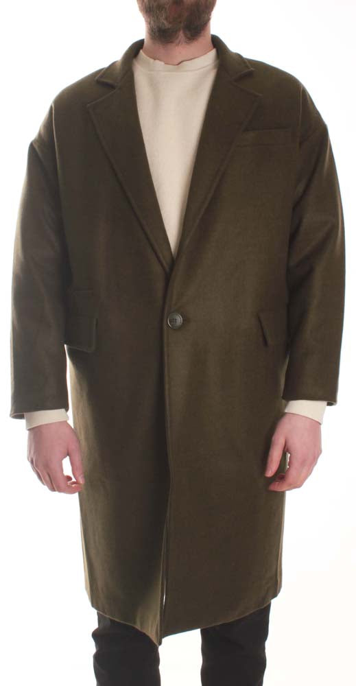  The Silted Company Giacca Aloha Coat Standard Velour Forest Uomo Verde