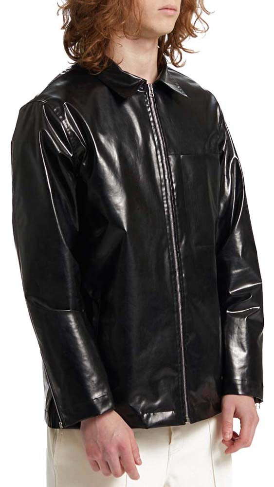  The Silted Company Giacca Sinner Jacket Eco Leather Black Nero Uomo - 4