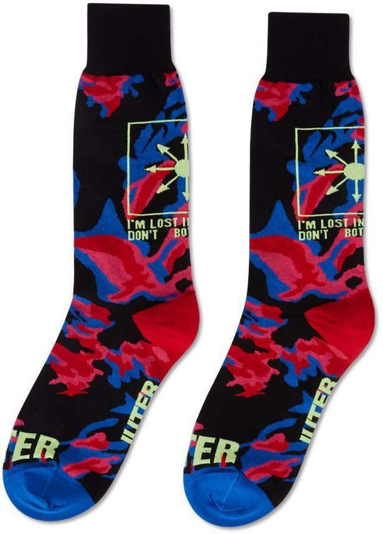  Iuter Calze Chaos Hokusai Socks Fuchsia Uomo Rosa