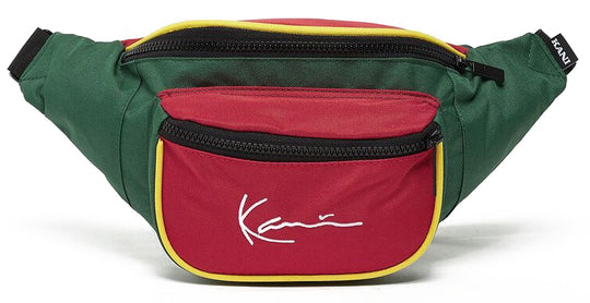  Karl Kani Marsupio Signature Block Waist Bag Red Green Yellow Uomo Multicolor