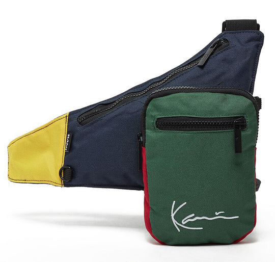  Karl Kani Borsa Tracolla Signature Block Body Bag Uomo Blu