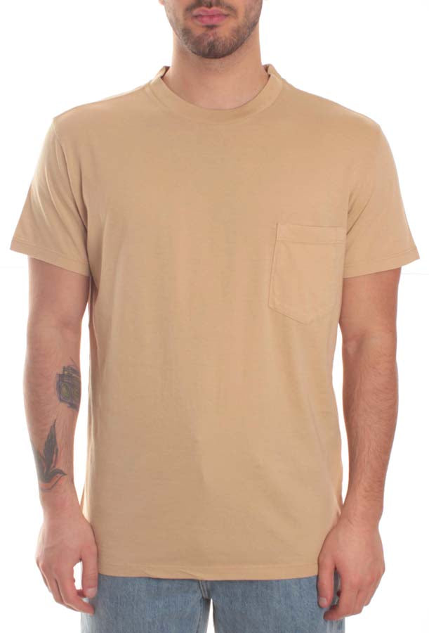  Bottega Chilometri Zero Madson T-shirt Jersey Pocket Beige Uomo - 1