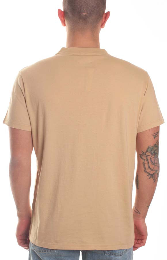  Bottega Chilometri Zero Madson T-shirt Jersey Pocket Beige Uomo - 2