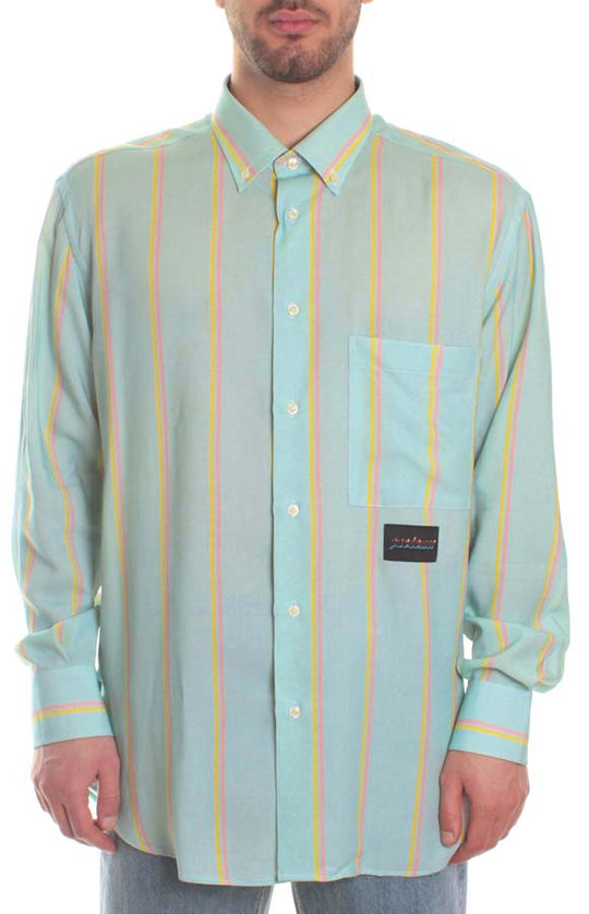 Pas De Mer Camicia Holiday Shirt Light Blue Uomo Azzurro