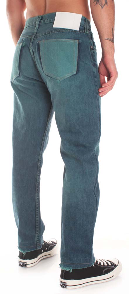  Struck Pantaloni Denim Petrolio Uomo Verde
