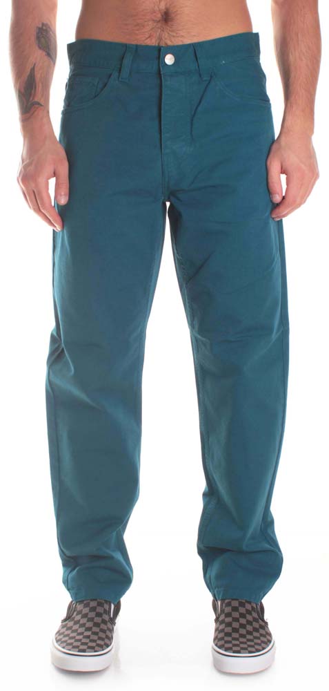  Carhartt Wip Carhartt Pantaloni Newel Pant Moody Blue Uomo - 3