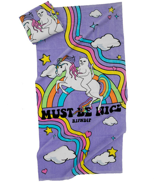  Ripndip Telo Mare My Little Nerm Beach Towel Unisex Viola