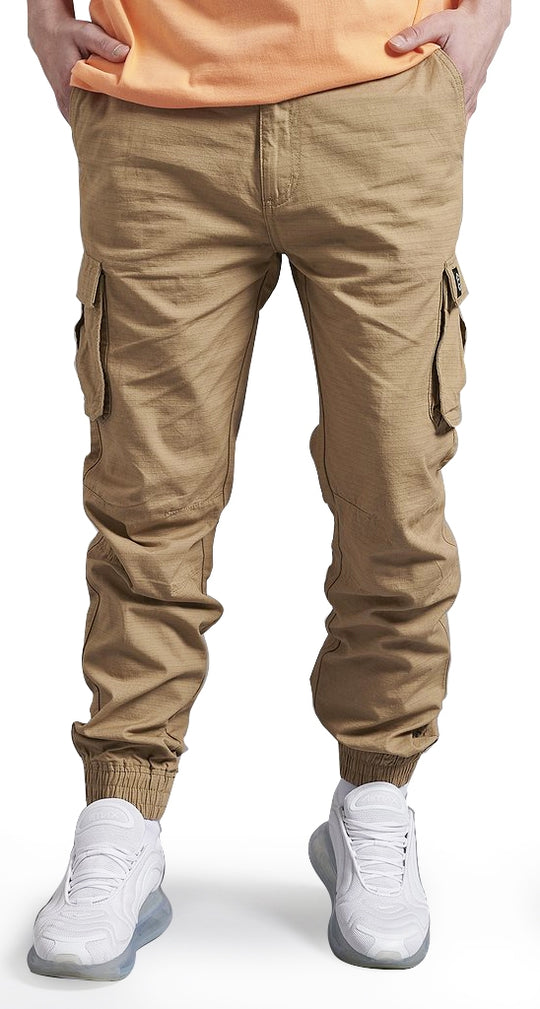  Dolly Noire Pantaloni Cargo Ripstop Beige Uomo