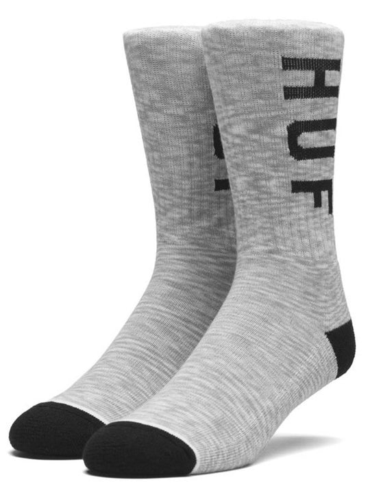  Huf Calze Melange Og Logo White Grey Uomo Grigio