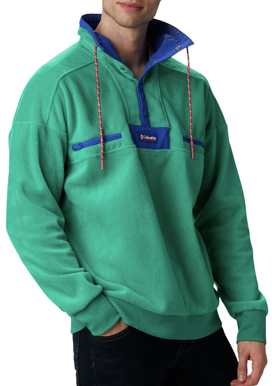  Columbia Felpa Pile Powder Keg Emerald Green Uomo Verde