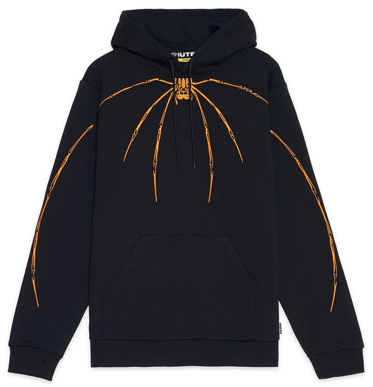  Iuter Felpa Window Hoodie Black Uomo Nero