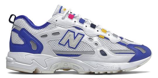  New Balance Scarpe Ml827 Aap White Cobalt Blue Uomo Bianco