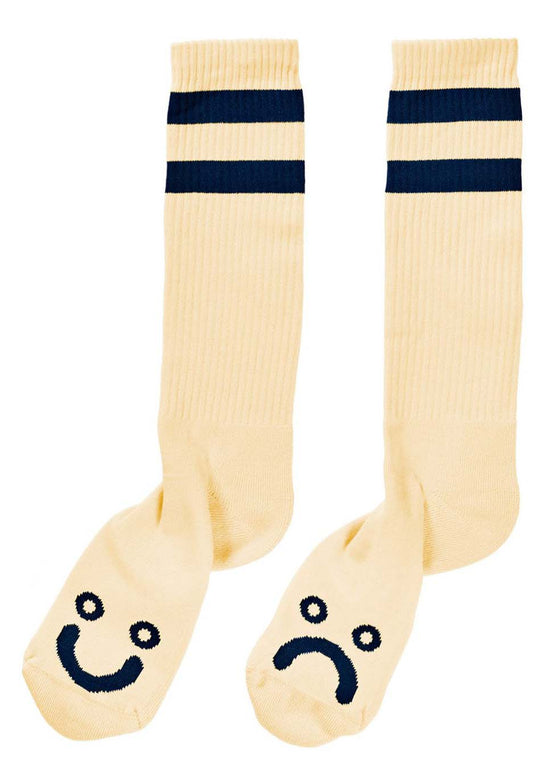  Polar Calze Happy Sad Socks Pastel Yellow Polar Skate Co. Uomo Giallo
