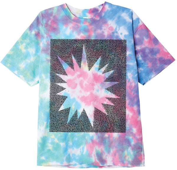 Obey t-shirt Shift Organic Blotch Tie Dye pastel blotch