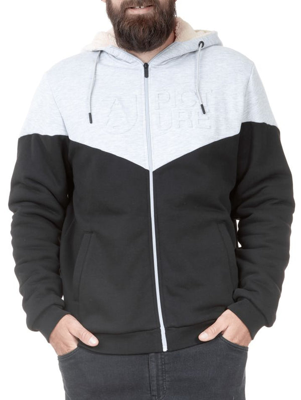 Picture felpa Basement Plush Zip Hoodie black -