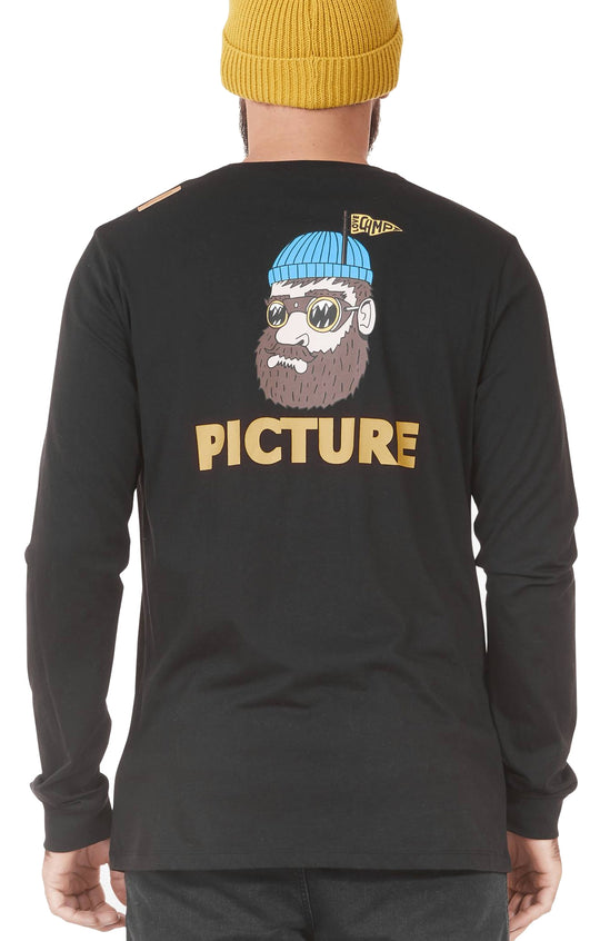  Picture T-shirt Buckaroo Ls Tee Black Uomo Nero