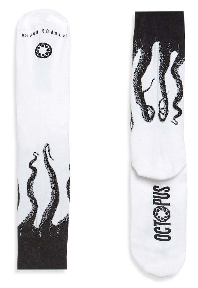  Octopus Calze Original Socks White Black White/black Uomo - 4