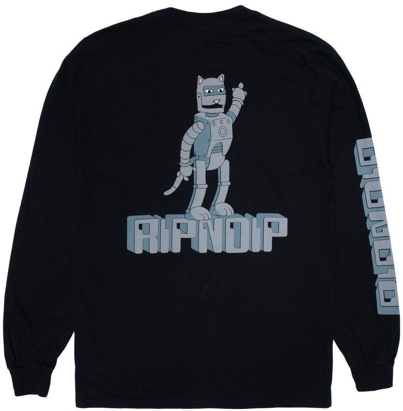  Ripndip T-shirt Bionic Nerm Long Sleeve Black Uomo - 1
