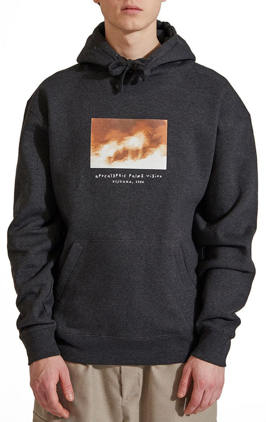  The Silted Company Felpa Vision Hoodie Heather Black Uomo Nero