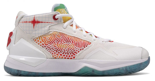  New Balance Scarpe Kawhi Seismic 1 Basketball White Yellow Orange Uomo Multicolore