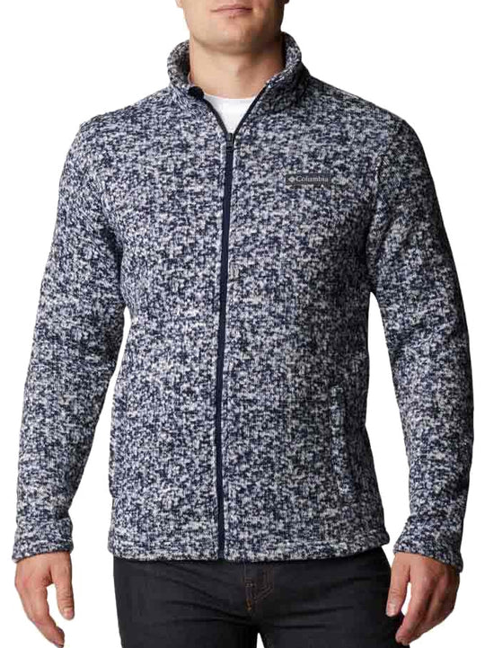  Columbia Felpa M Chillin Fleece Collegiate Navy Scatter Uomo Blu