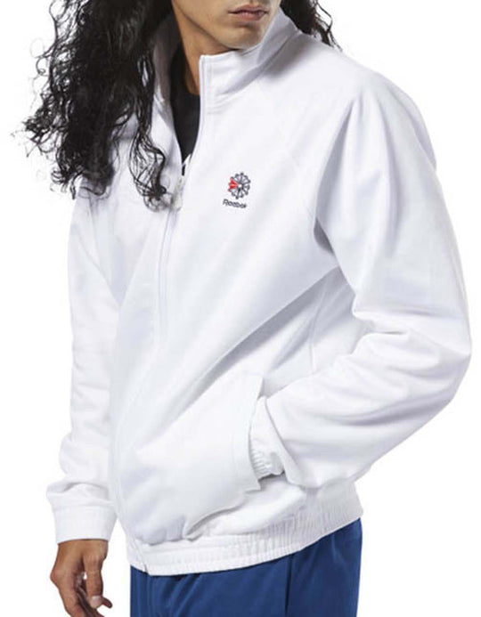  Reebok Felpa Track Jacket Classics Foundation White Uomo Bianco
