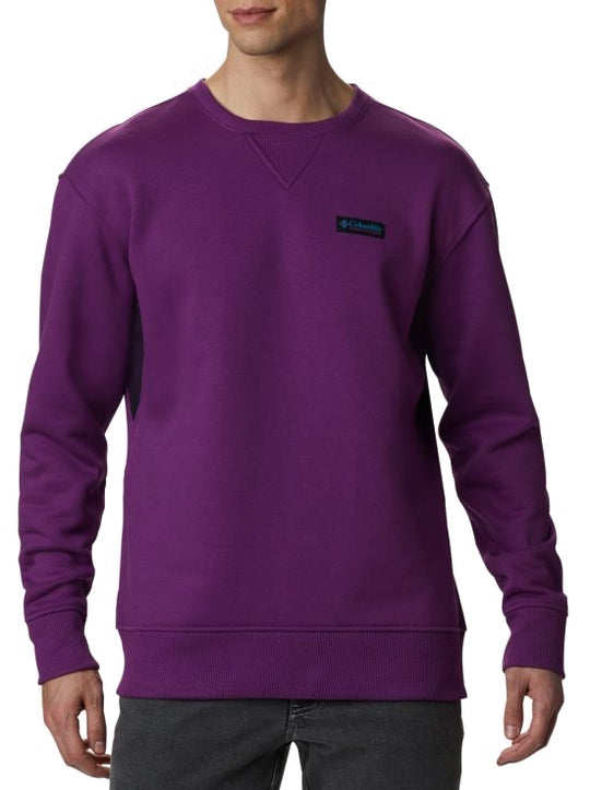  Columbia Felpa Crew Bugasweat Plum Uomo Viola