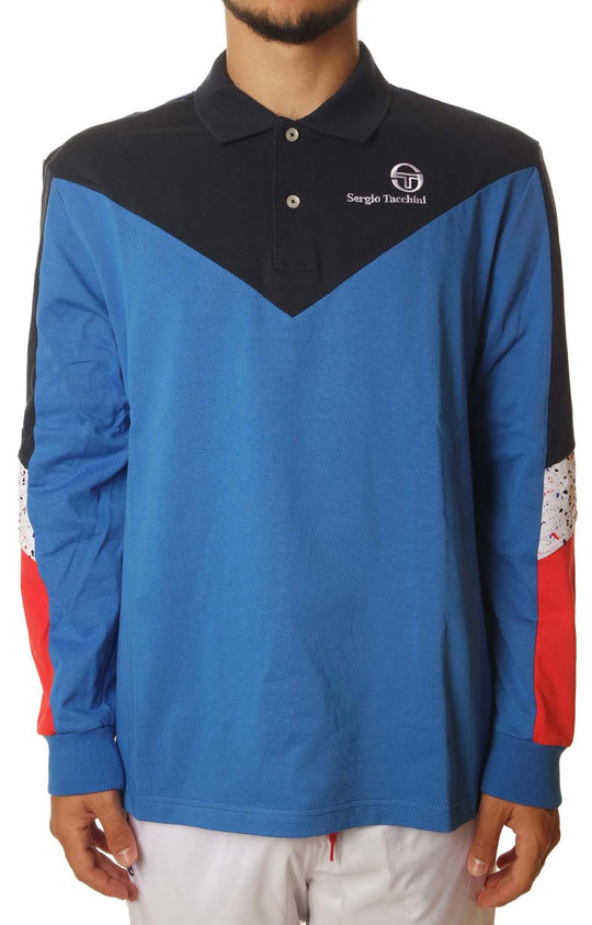  Sergio Tacchini Maglia Copper Polo Terrazzo Royal Navy Uomo Blu
