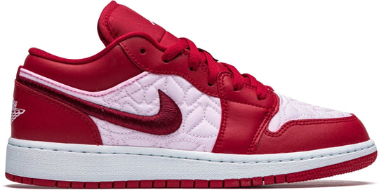  Jordan 1 Low Se Red Quilt (gs) Shoes Donna Rosso