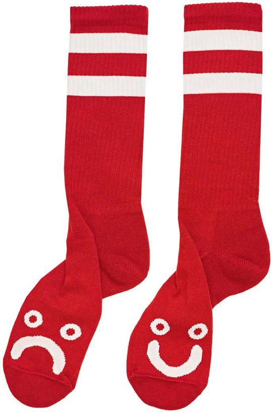  Polar Calze Happy Sad Socks Red Polar Skate Co. Uomo Rosso