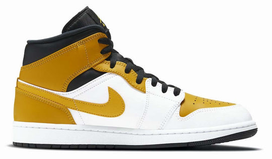 Jordan 1 Mid University Gold Shoes Uomo Giallo